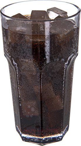 Carlisle FoodService Products Louis Clear Tumbler Short Glass for Restaurants, Catering, Kitchens, Plastic, 6 Ounces, Clear