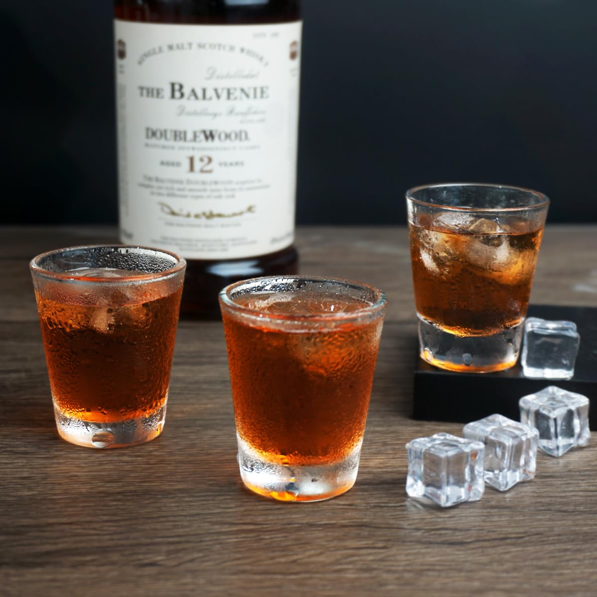 BCnmviku 1.5 oz Shot Glasses Sets with Heavy Base, Clear Shot Glass (2 Pack)