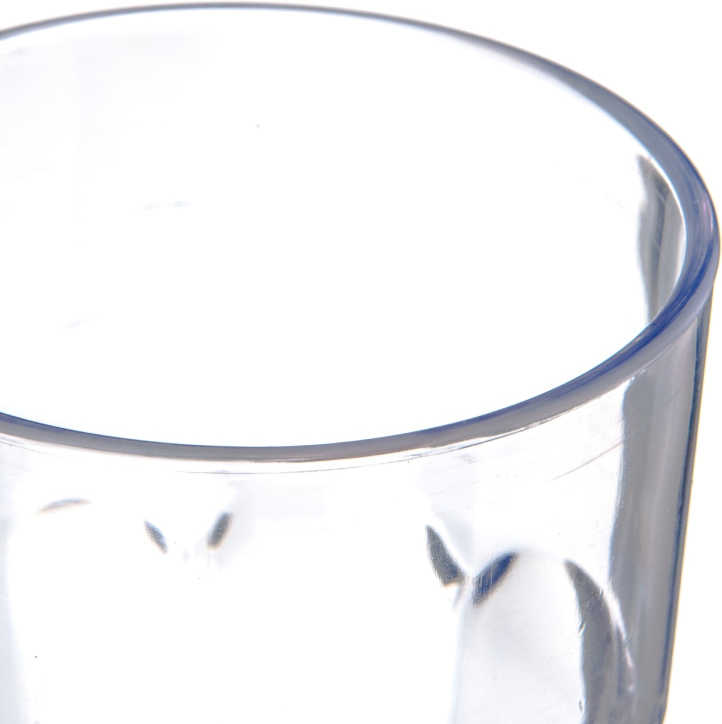 Carlisle FoodService Products Louis Clear Tumbler Short Glass for Restaurants, Catering, Kitchens, Plastic, 6 Ounces, Clear