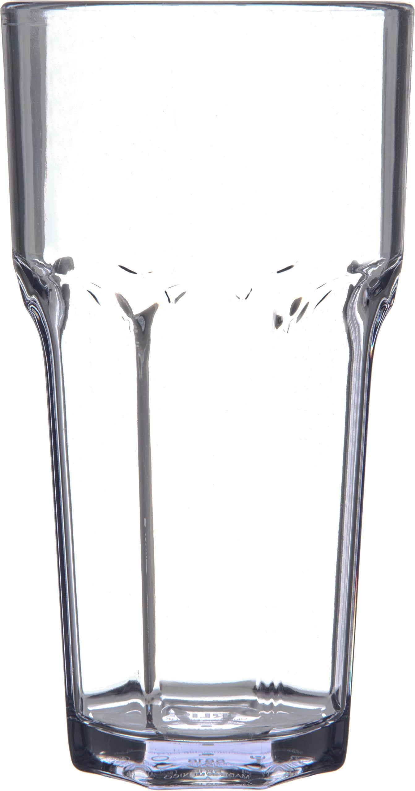 Carlisle FoodService Products Louis Clear Tumbler Short Glass for Restaurants, Catering, Kitchens, Plastic, 6 Ounces, Clear