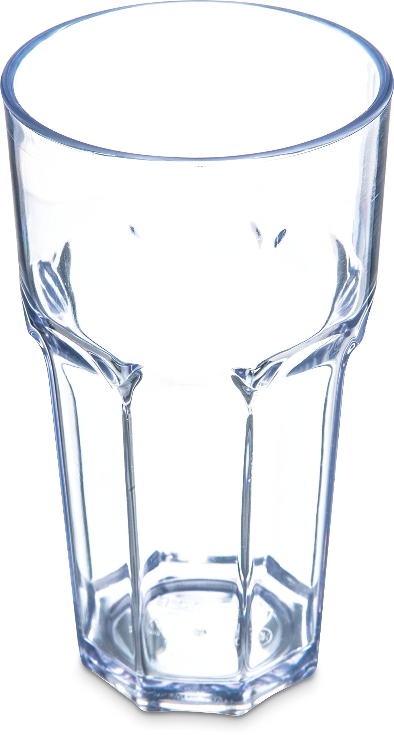 Carlisle FoodService Products Louis Clear Tumbler Short Glass for Restaurants, Catering, Kitchens, Plastic, 6 Ounces, Clear