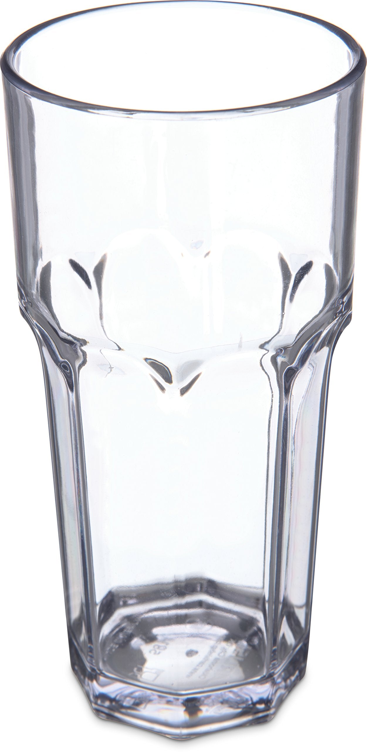 Carlisle FoodService Products Louis Clear Tumbler Short Glass for Restaurants, Catering, Kitchens, Plastic, 6 Ounces, Clear
