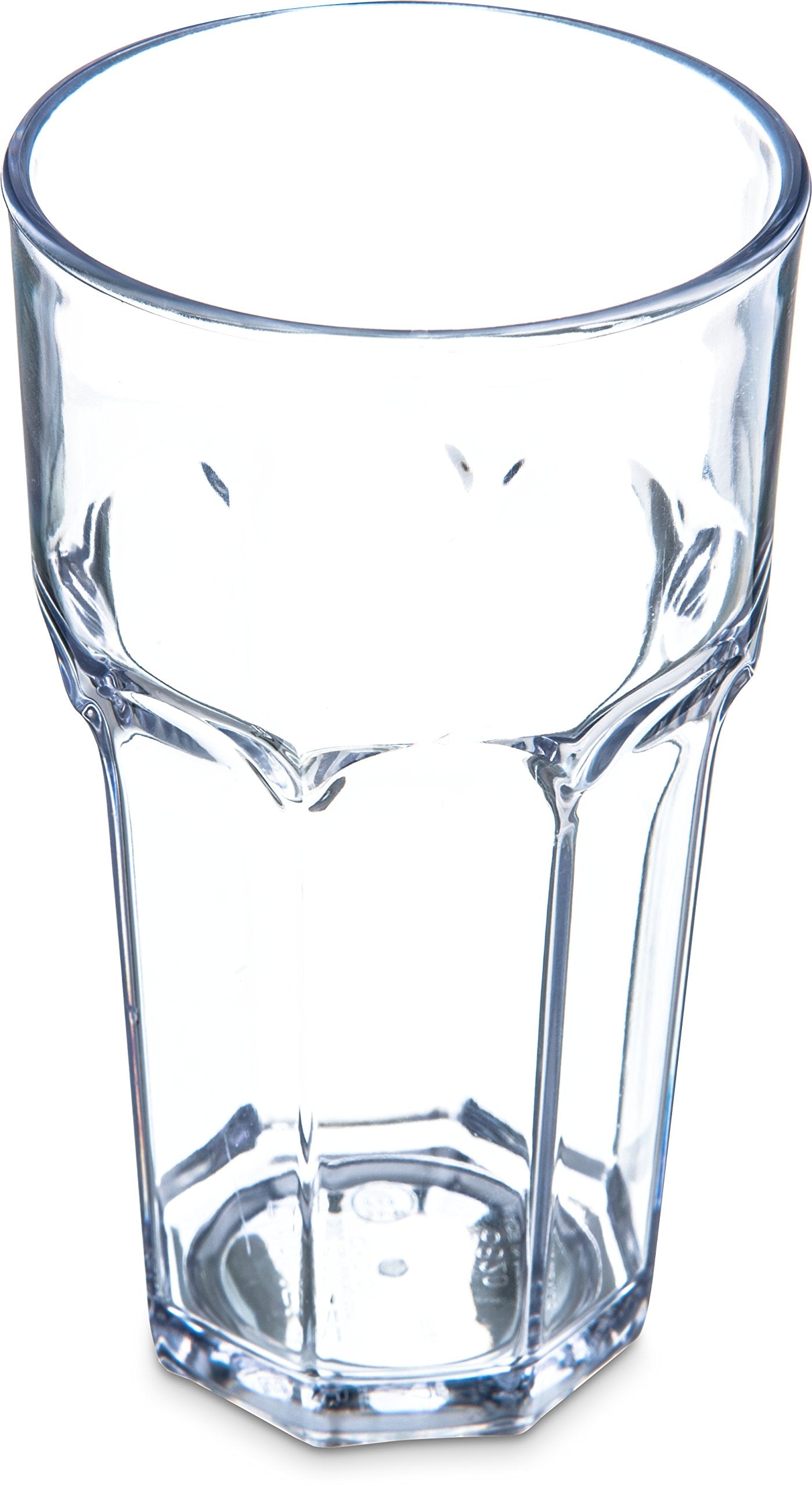 Carlisle FoodService Products Louis Clear Tumbler Short Glass for Restaurants, Catering, Kitchens, Plastic, 6 Ounces, Clear
