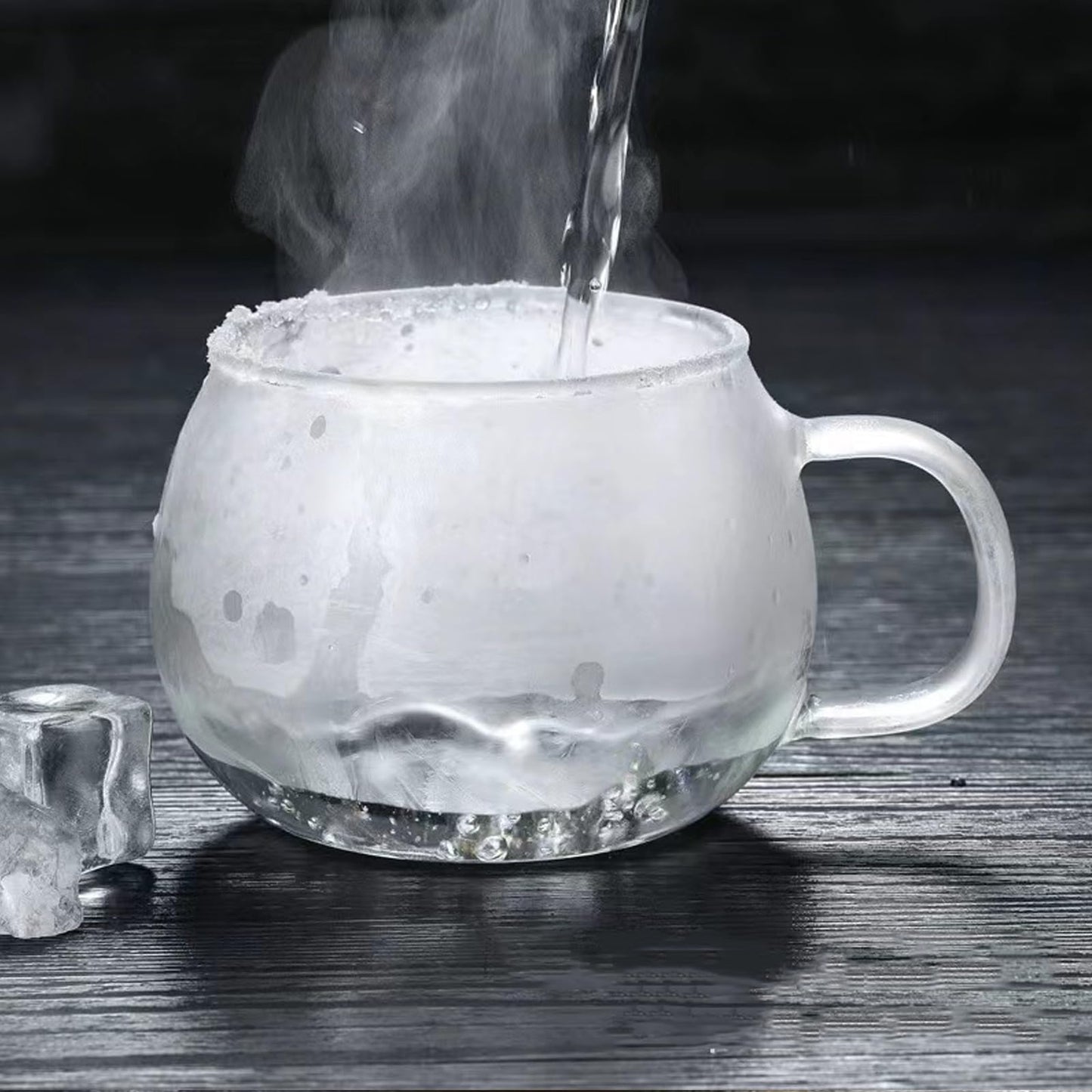 14oz Tea cup with steeper and lid, heat-resistant borosilicate glass clear tea cup for loose leaf tea, blooming tea and tea bags - ideal for tea lovers (1PCS)
