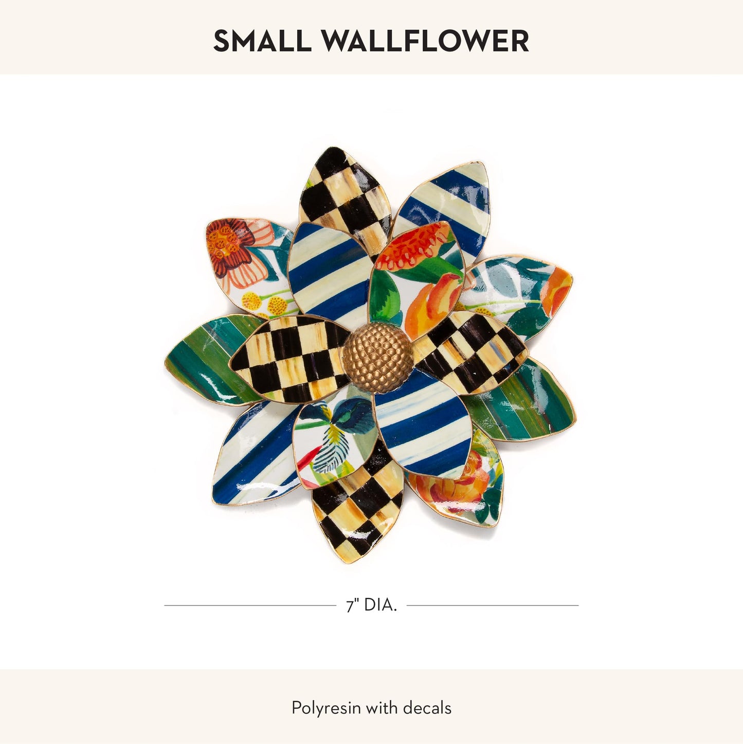 MACKENZIE-CHILDS Wallflower, Hanging Floral Wall Decor, Medium