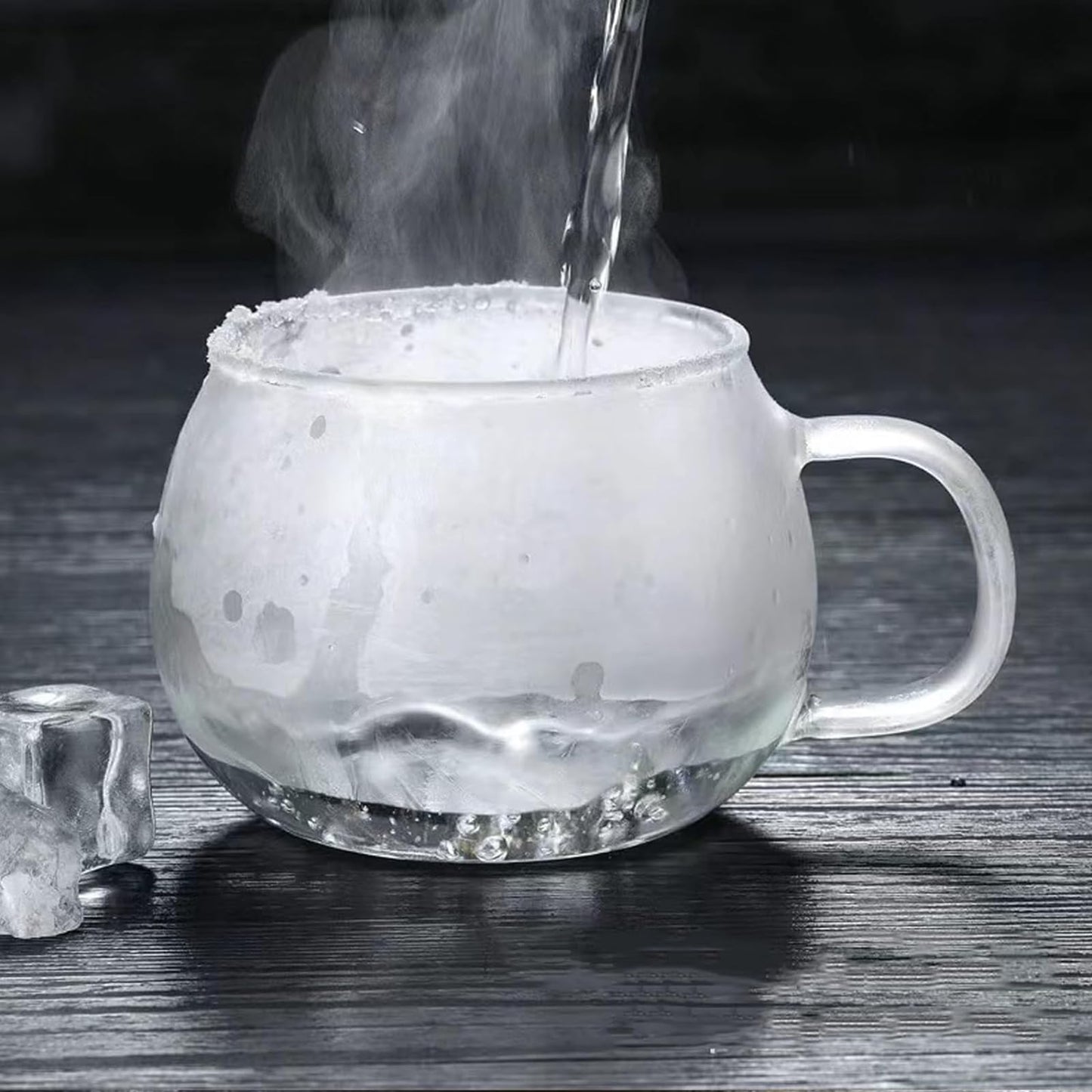 14oz Tea cup with steeper and lid, heat-resistant borosilicate glass clear tea cup for loose leaf tea, blooming tea and tea bags - ideal for tea lovers (1PCS)