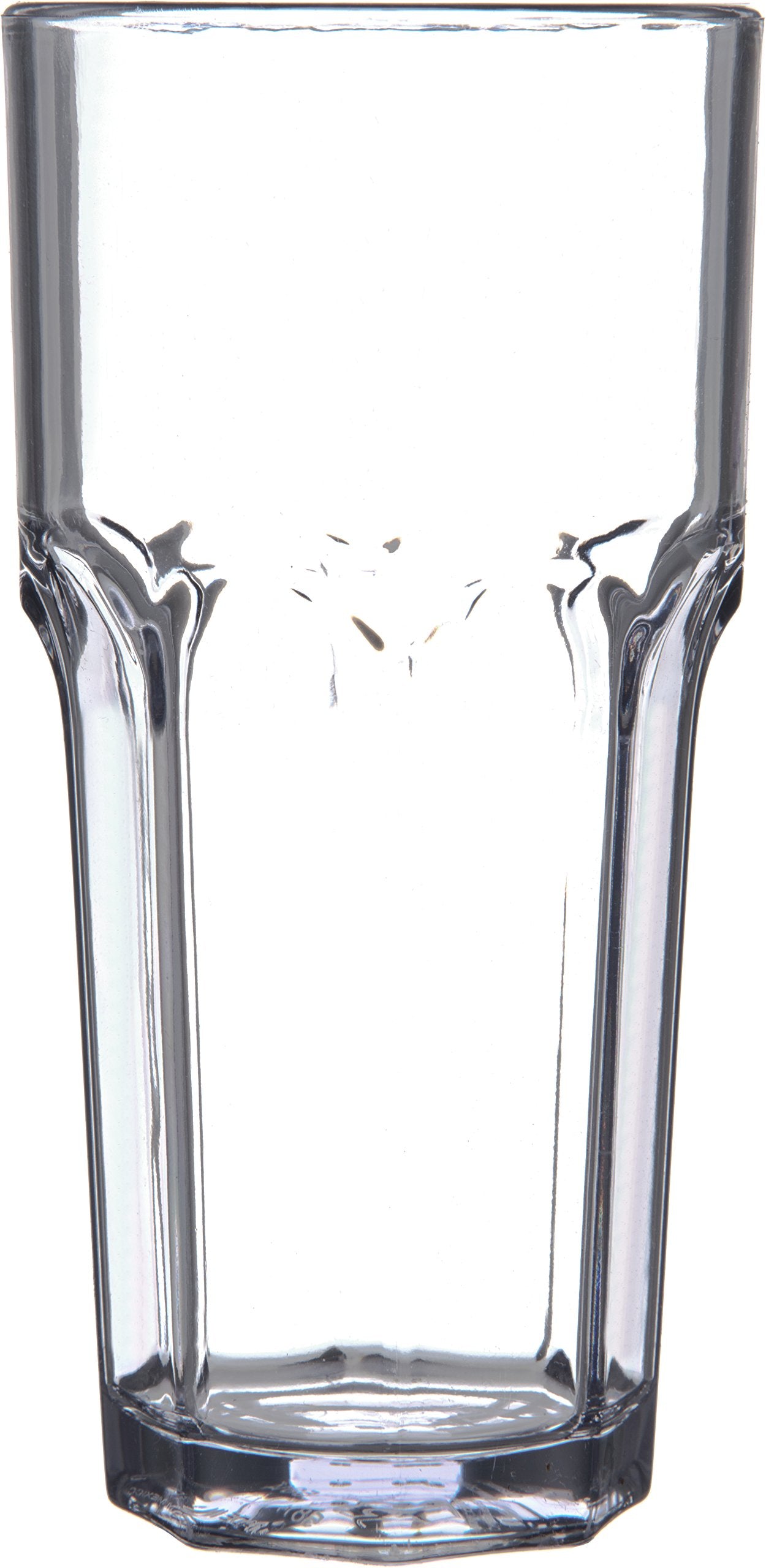 Carlisle FoodService Products Louis Clear Tumbler Short Glass for Restaurants, Catering, Kitchens, Plastic, 6 Ounces, Clear