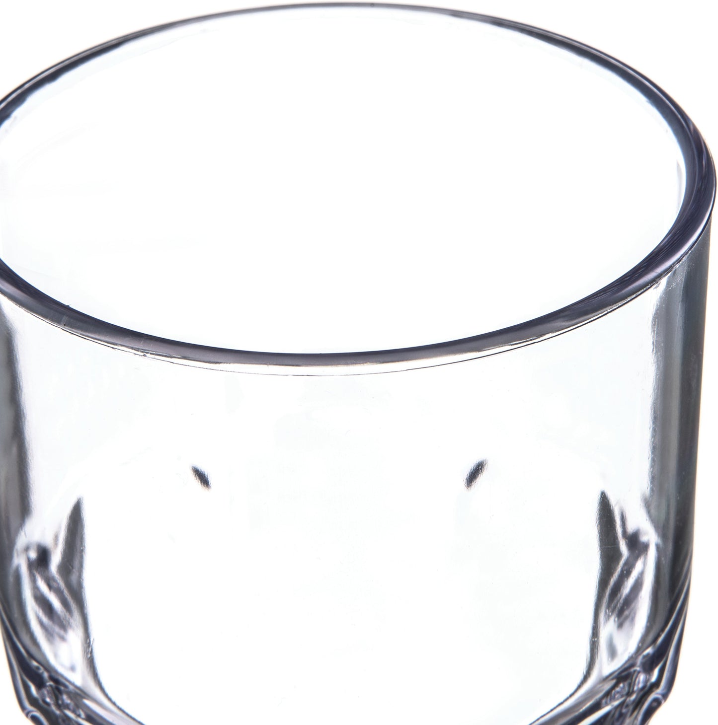 Carlisle FoodService Products Louis Clear Tumbler Short Glass for Restaurants, Catering, Kitchens, Plastic, 6 Ounces, Clear