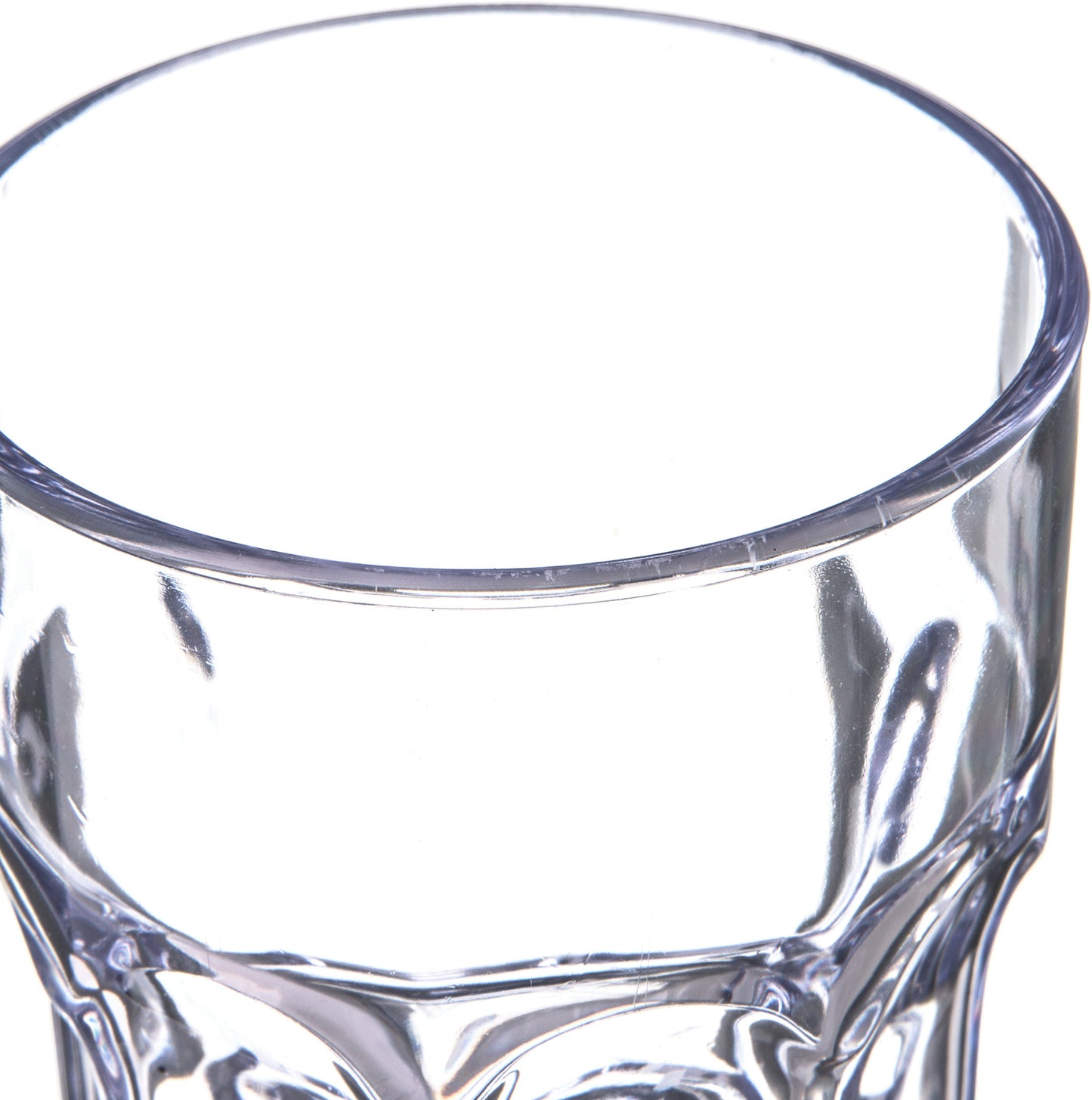Carlisle FoodService Products Louis Clear Tumbler Short Glass for Restaurants, Catering, Kitchens, Plastic, 8 Ounces, Clear, 1 Count (Pack of 1)