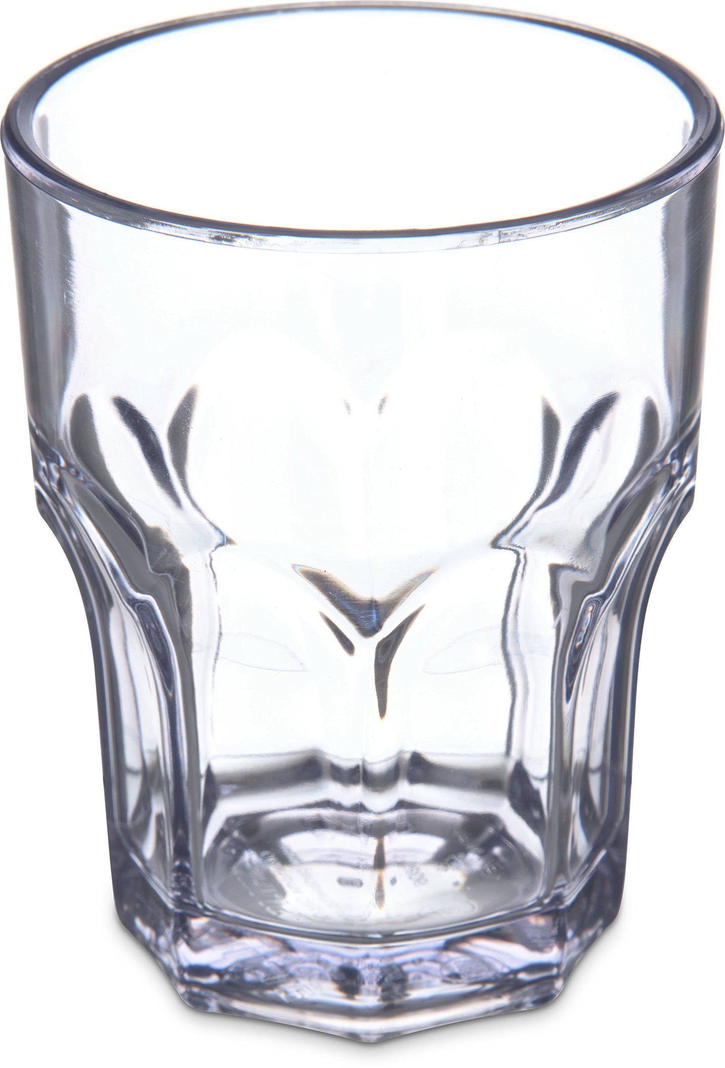 Carlisle FoodService Products Louis Clear Tumbler Short Glass for Restaurants, Catering, Kitchens, Plastic, 6 Ounces, Clear