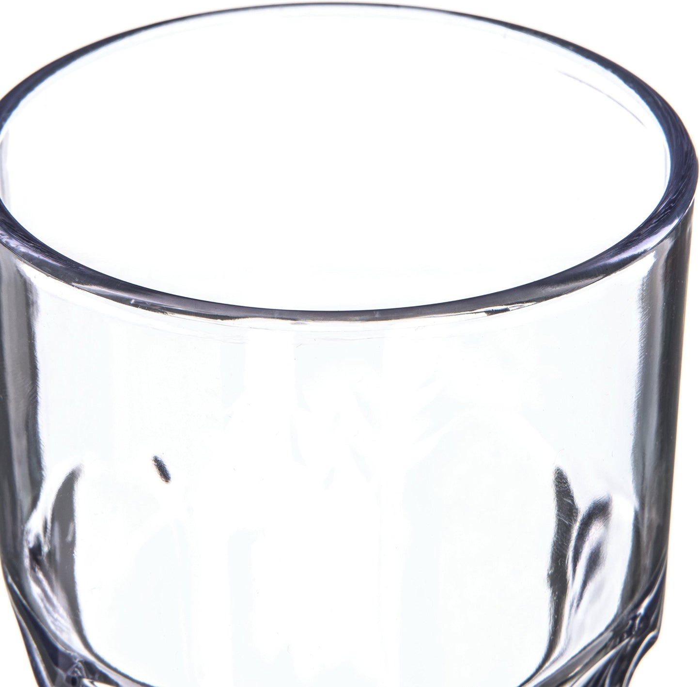 Carlisle FoodService Products Louis Clear Tumbler Short Glass for Restaurants, Catering, Kitchens, Plastic, 6 Ounces, Clear