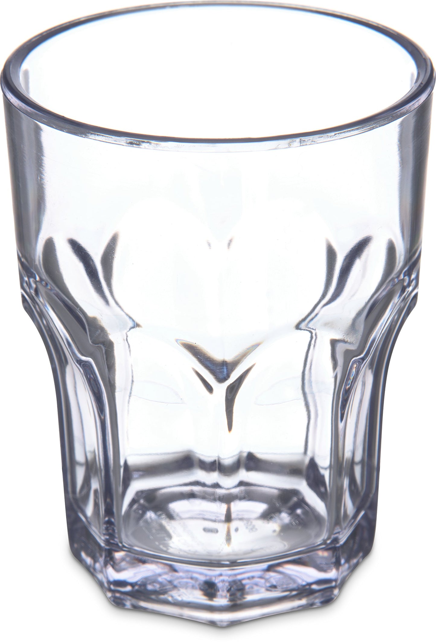 Carlisle FoodService Products Louis Clear Tumbler Short Glass for Restaurants, Catering, Kitchens, Plastic, 6 Ounces, Clear
