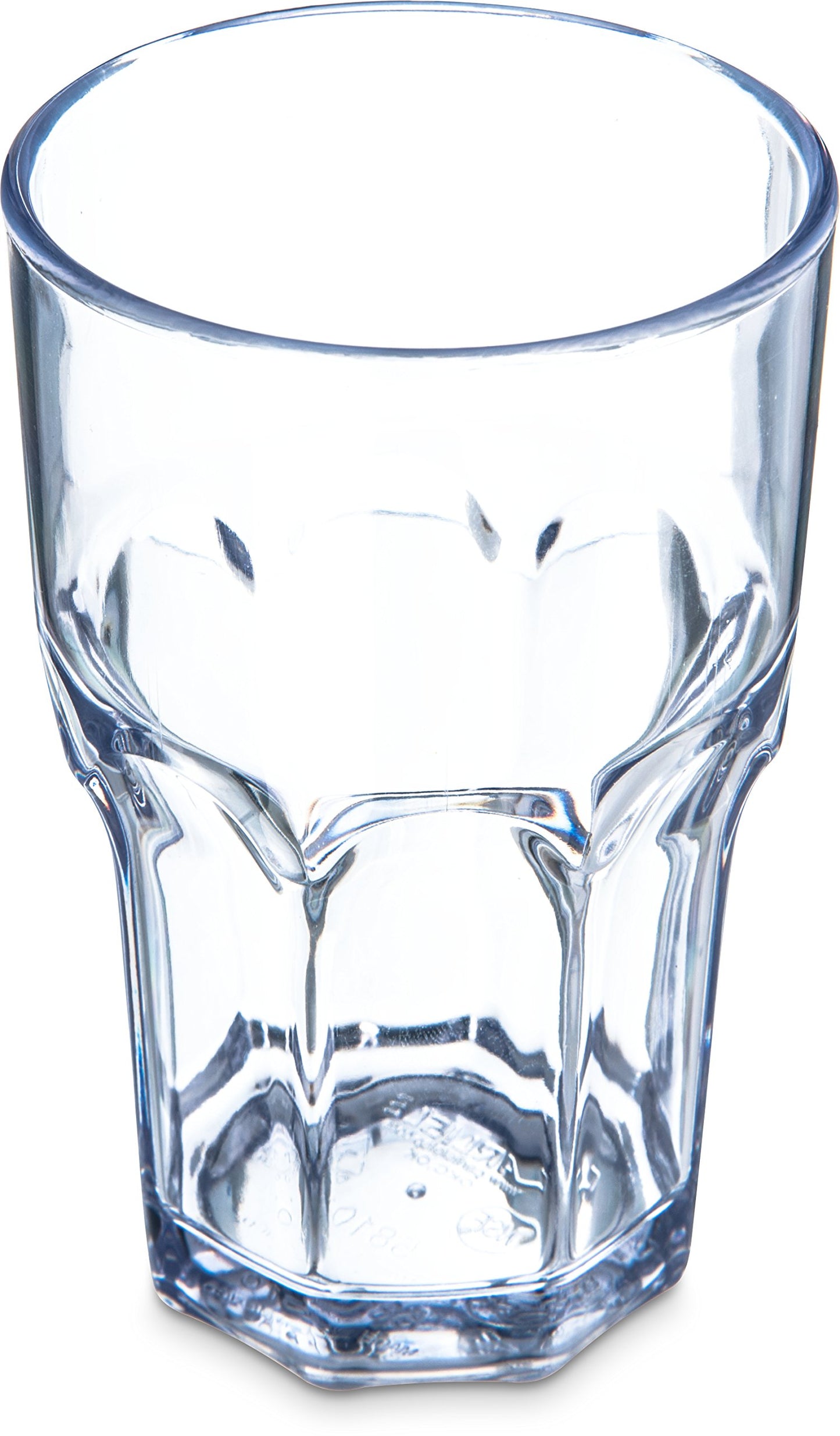 Carlisle FoodService Products Louis Clear Tumbler Short Glass for Restaurants, Catering, Kitchens, Plastic, 6 Ounces, Clear