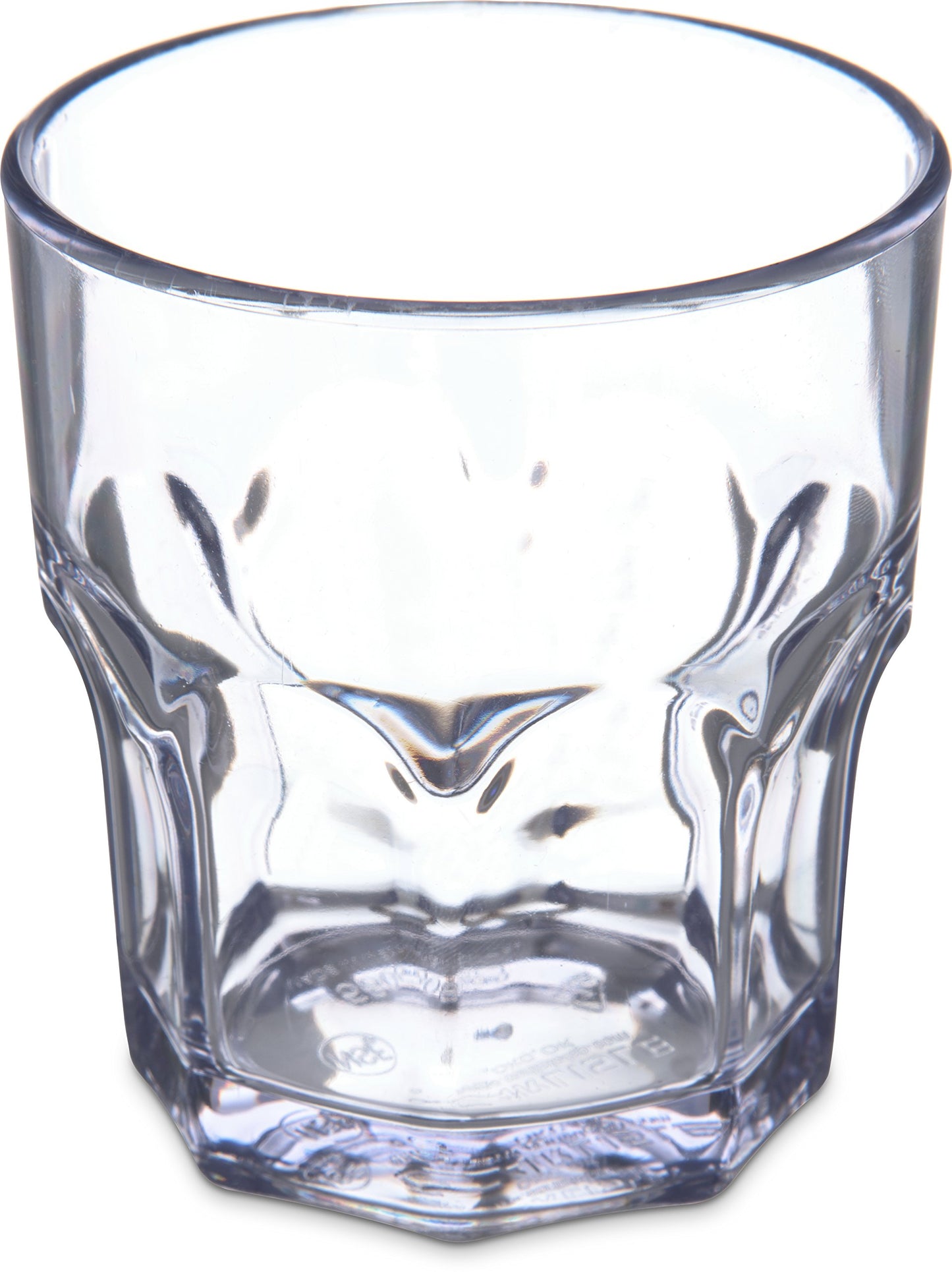 Carlisle FoodService Products Louis Clear Tumbler Short Glass for Restaurants, Catering, Kitchens, Plastic, 8 Ounces, Clear, 1 Count (Pack of 1)