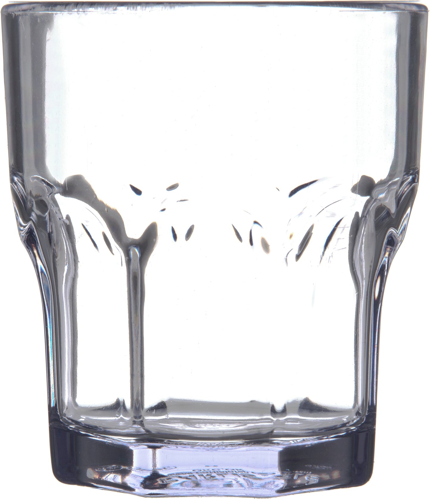Carlisle FoodService Products Louis Clear Tumbler Short Glass for Restaurants, Catering, Kitchens, Plastic, 6 Ounces, Clear