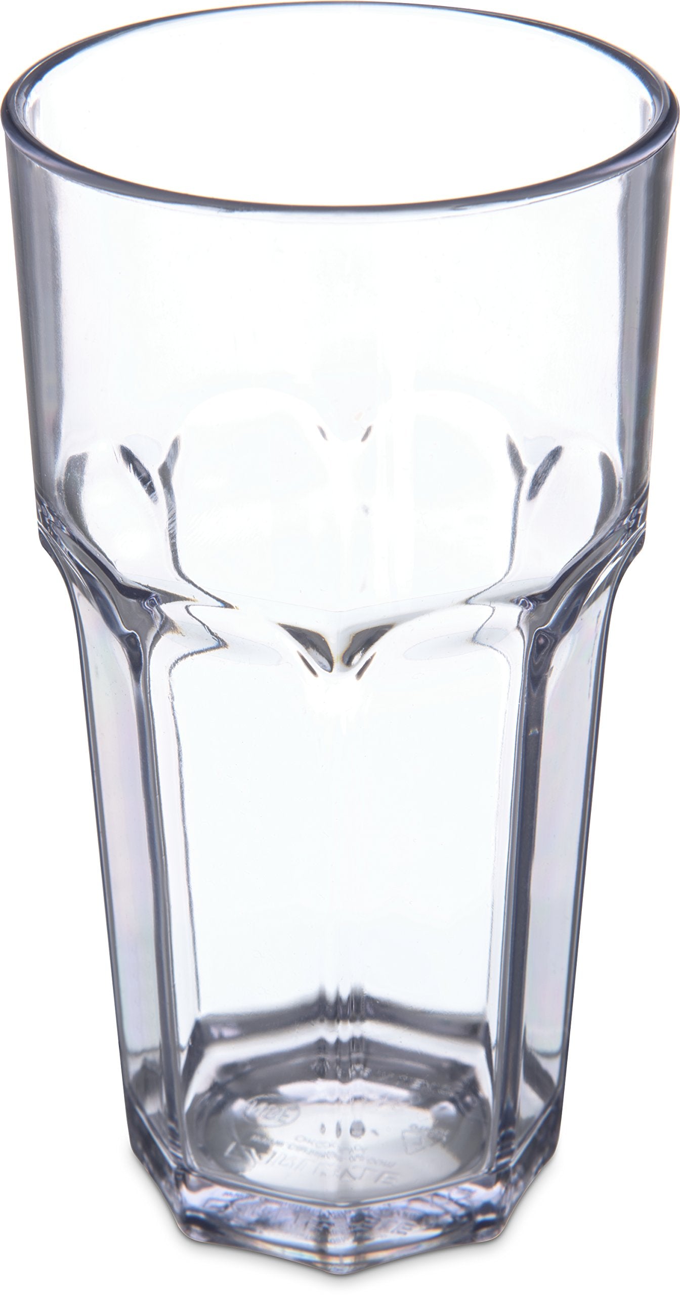 Carlisle FoodService Products Louis Clear Tumbler Short Glass for Restaurants, Catering, Kitchens, Plastic, 6 Ounces, Clear