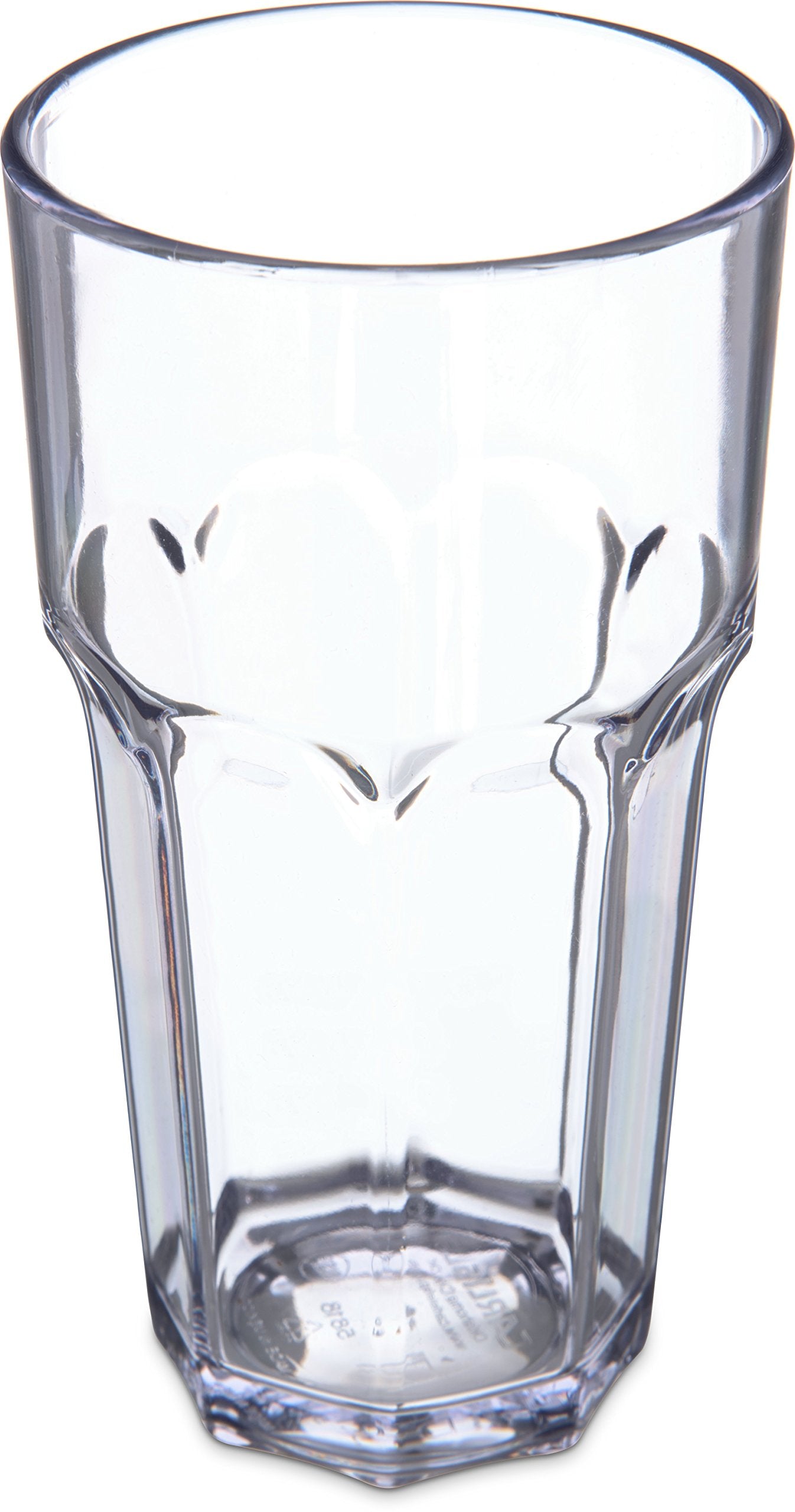 Carlisle FoodService Products Louis Clear Tumbler Short Glass for Restaurants, Catering, Kitchens, Plastic, 6 Ounces, Clear
